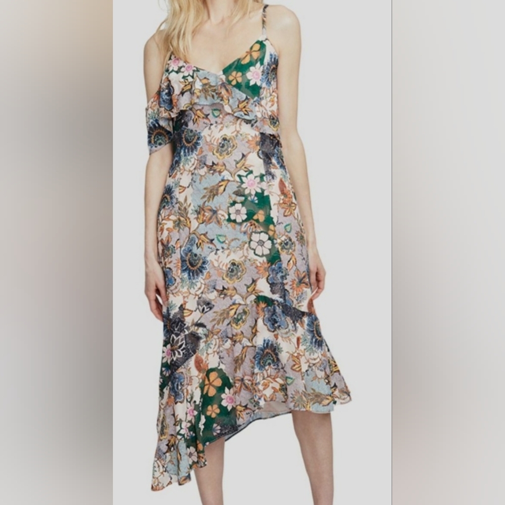 RACHEL Rachel Roy Multicolor Asymmetrical Dress